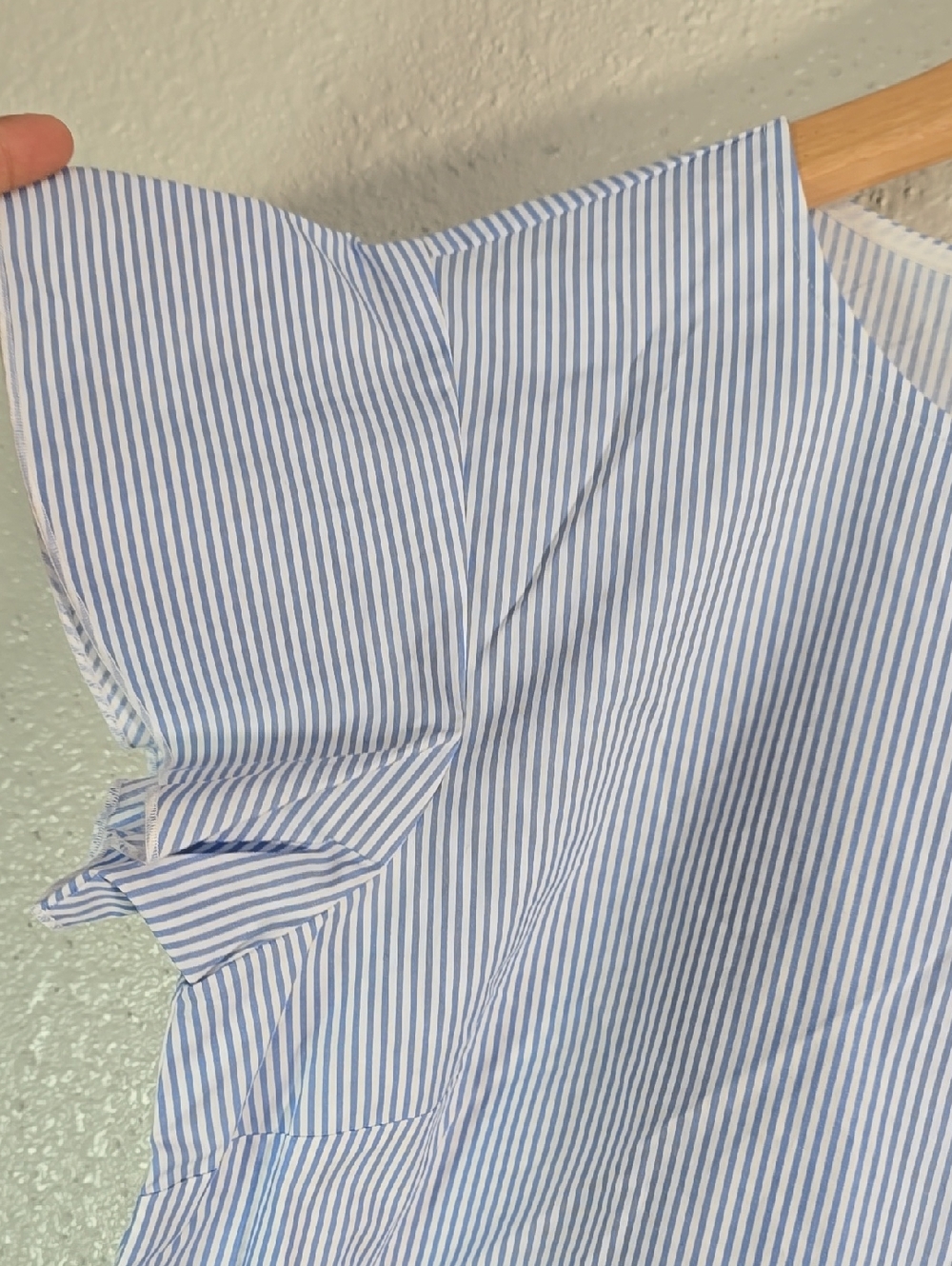 Draper James Classic Blue Pinstripe Short Sleeve Top - Picture 4 of 9